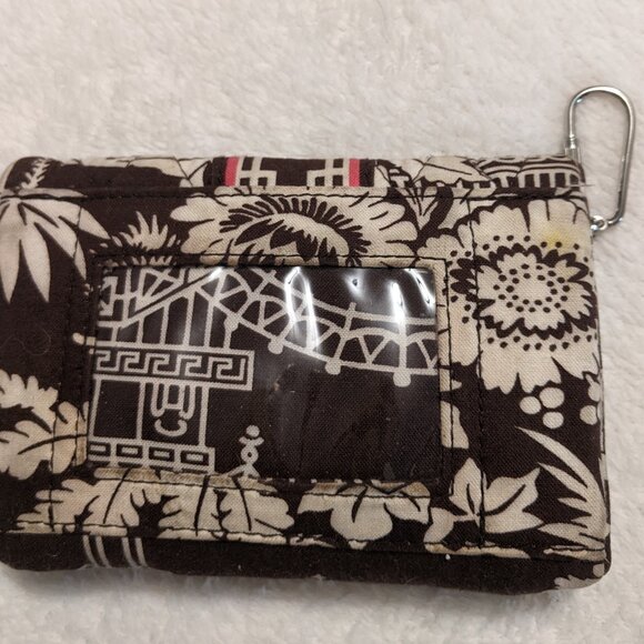 Vera Bradley Imperial Toile Tote Bag Purse Retired with Mini Wallet - Picture 8 of 10